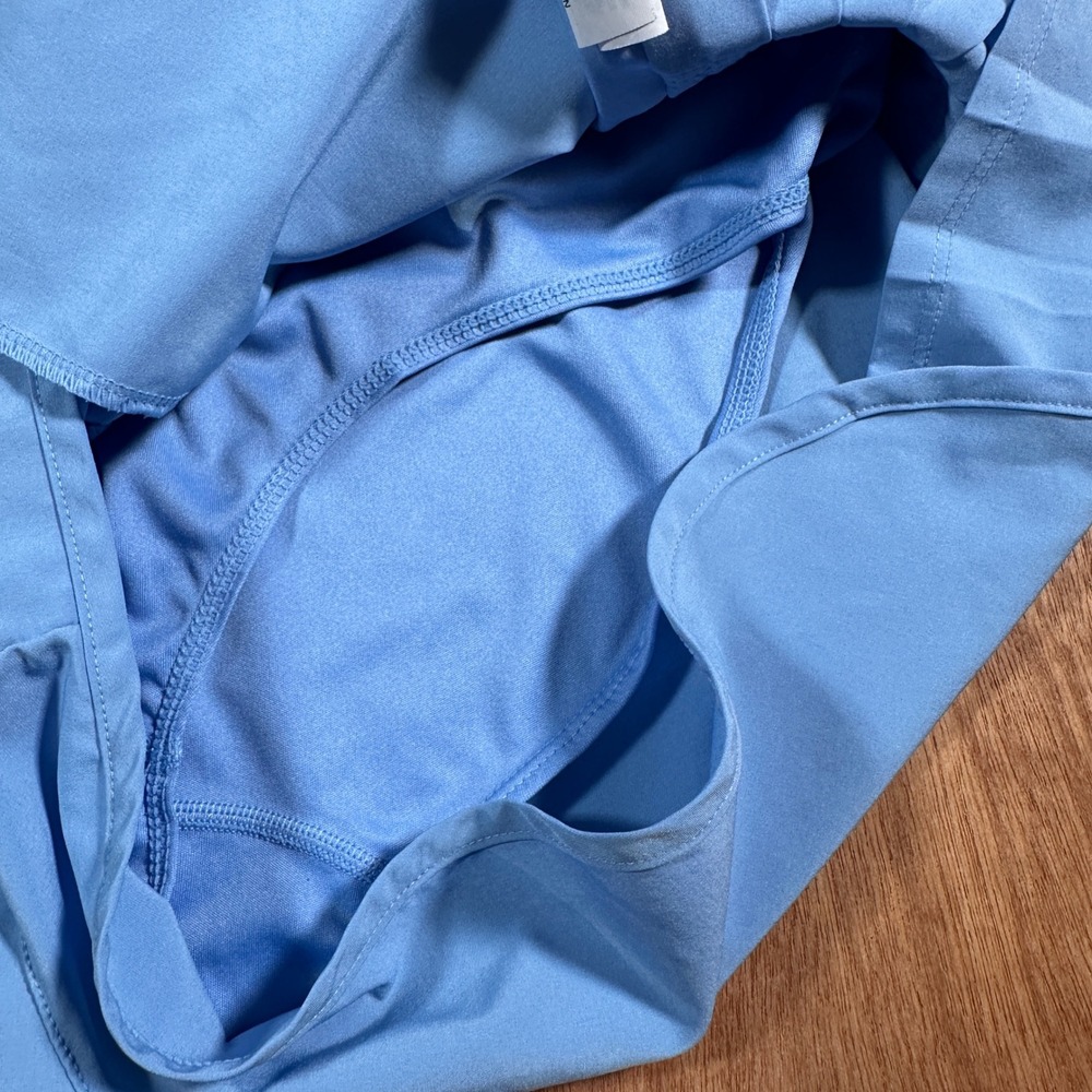 JoyLab Pleated Running Shorts Women Medium Blue Athletic Tennis Activewear - Picture 3 of 11